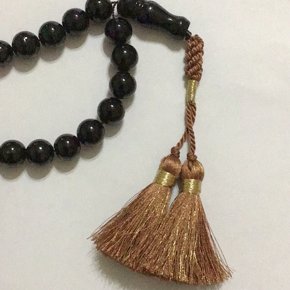 New Blood Stone Islamic prayer rosary Misbah - Picture 2 of 5